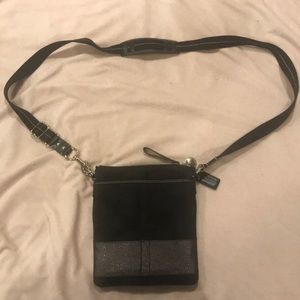 Black crossbody Coach purse